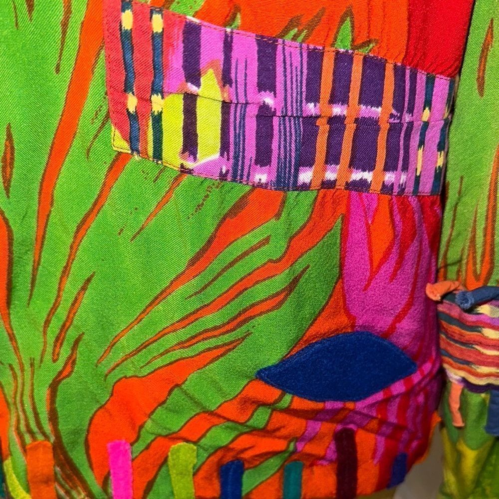 Patchington Vibrant Multicolor Button-Up Jacket S… - image 10